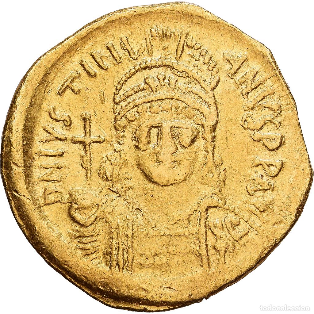 Monedas Imperio bizantino: [#1203298] Byzantine Empire, Justinian I, Solidus, 542-565, Constantinople, Oro, MBC