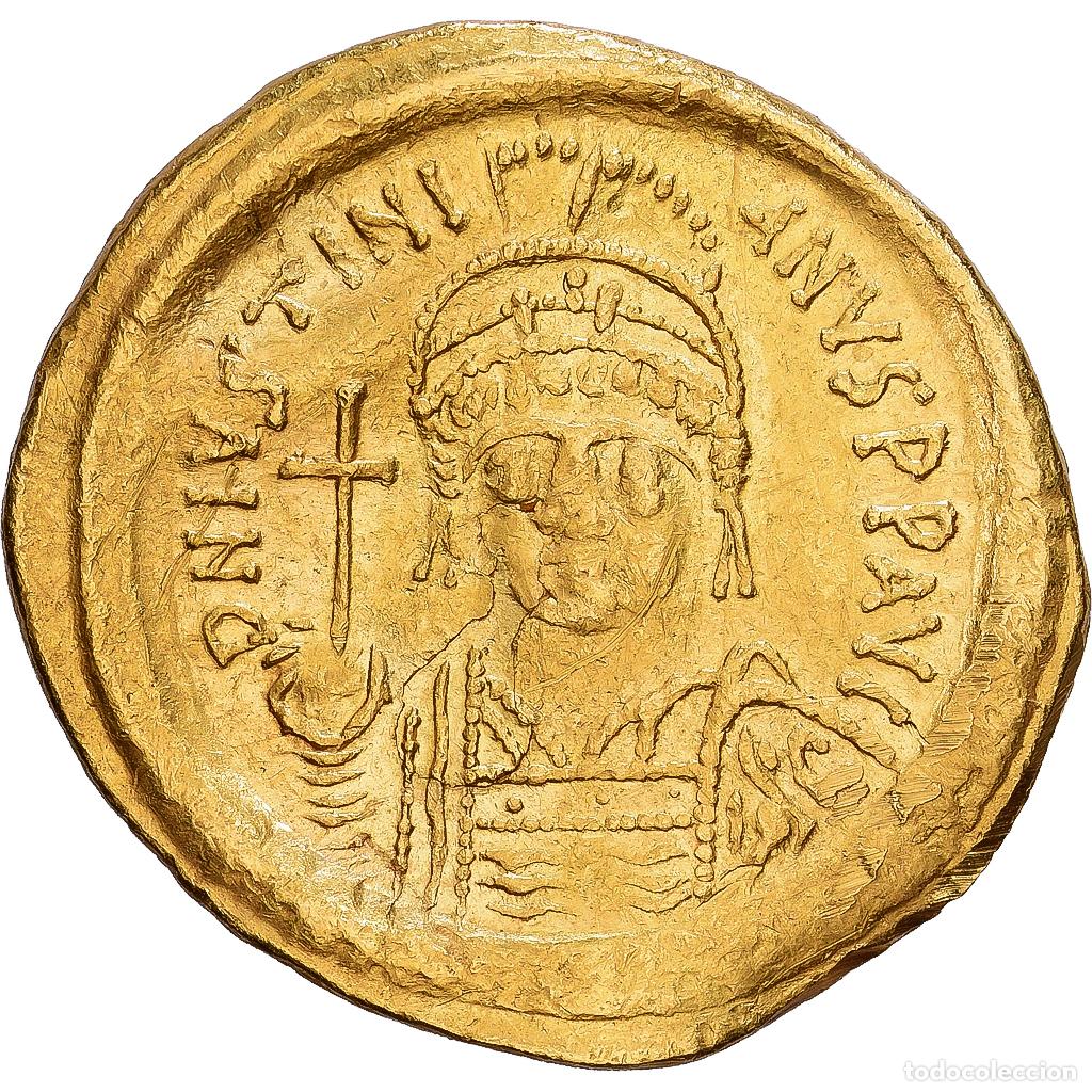 Monedas Imperio bizantino: [#1203299] Byzantine Empire, Justinian I, Solidus, 542-565, Constantinople, Oro, MBC