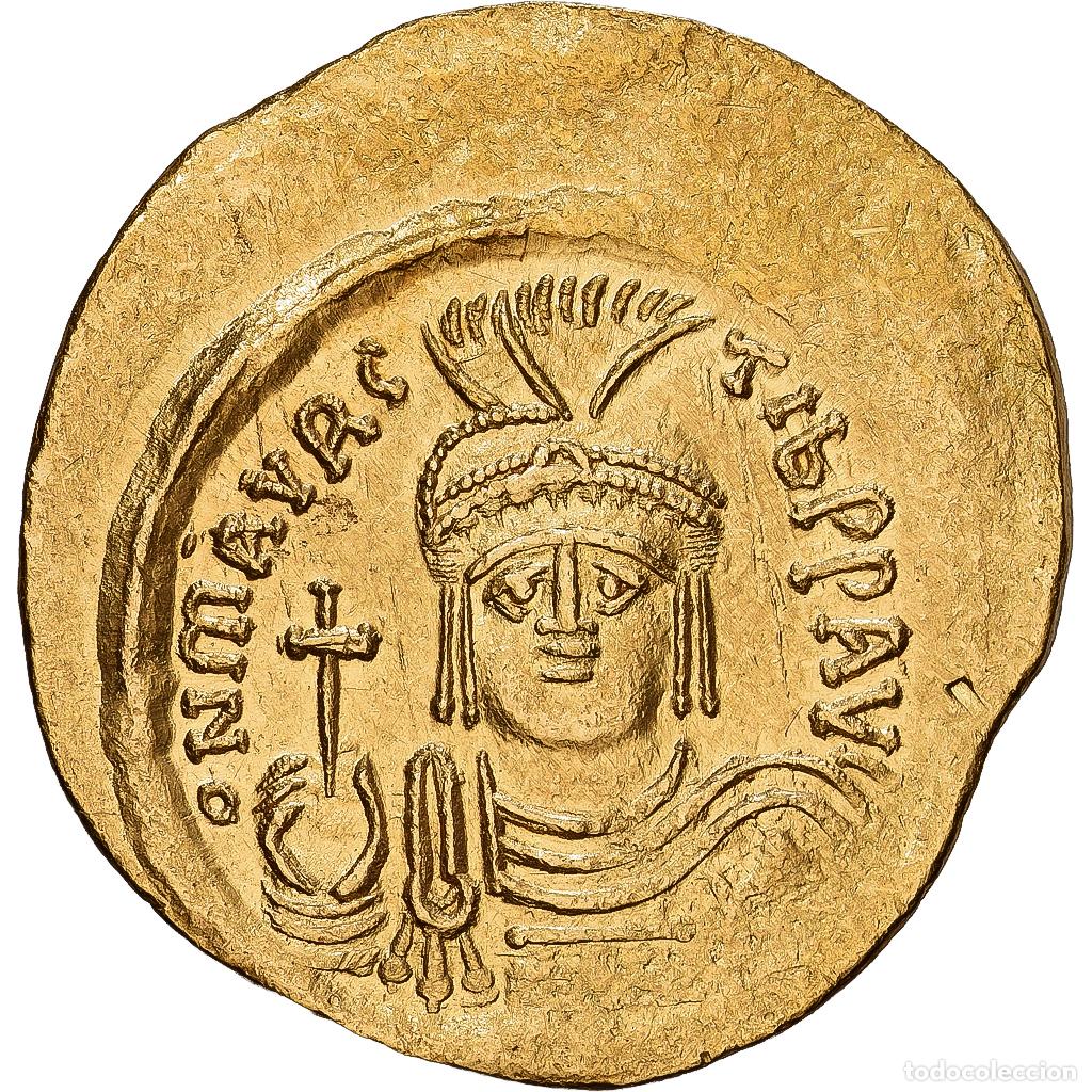 Monedas Imperio bizantino: [#1546955] Byzantine Empire, Maurice Tiberius, Solidus, 582-602, Constantinople, Oro, MBC