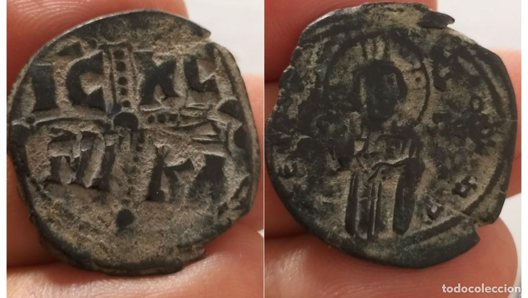 Monedas Imperio bizantino: RARO FOLLIS ANONIMO DE MIGUEL IV (1034-1041) CECA DE CONSTANTINOPLA SEABY N&ordm;1825 JESUCRISTO JES&Uacute;S