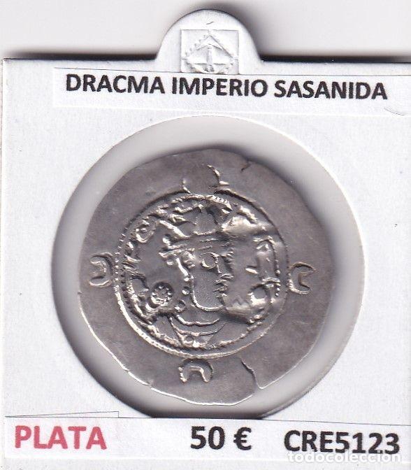 M&uuml;nzen Byzantinisches Reich: CRE5123 MONEDA DRACMA IMPERIO SASANIDA PLATA