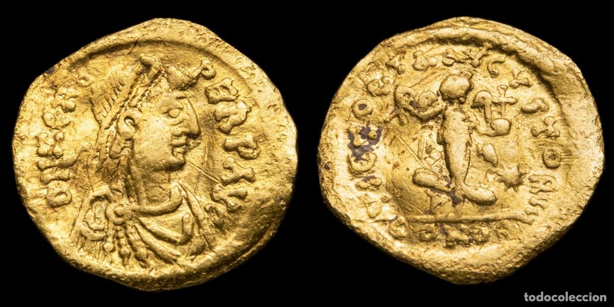 Monedas Imperio bizantino: Zeno Gold Tremissis - VICTORIA AVGVSTORVM, Constantinople - 14 mm / 1,44 gr.