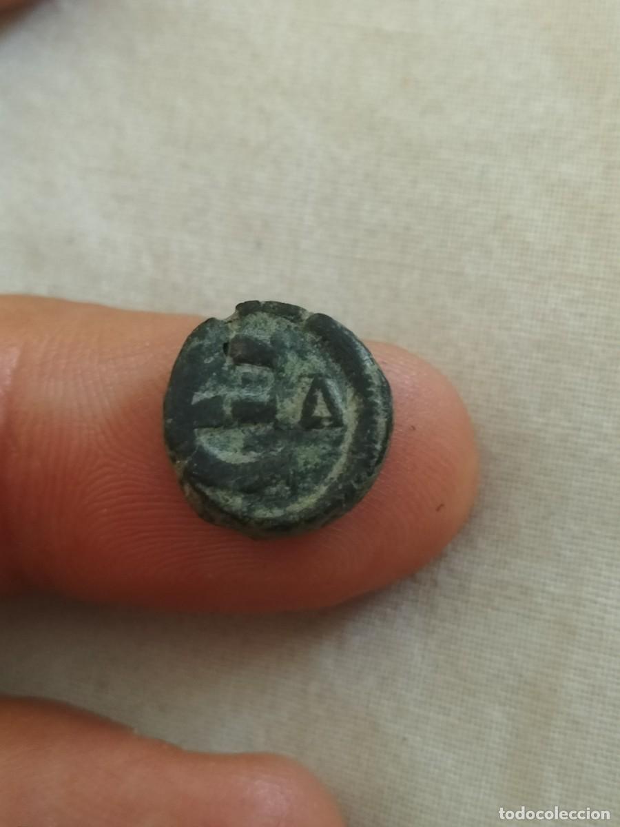 Monedas Imperio bizantino: 5 nummi Anastasio I 491-518 dC constsntinopla