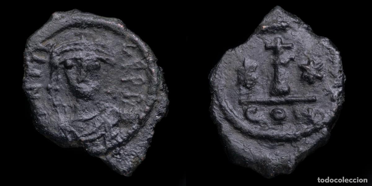 Monedas Imperio bizantino: Maurice Tiberius Decanummium - Large I, Constantinople - 16 mm / 3,03 gr.