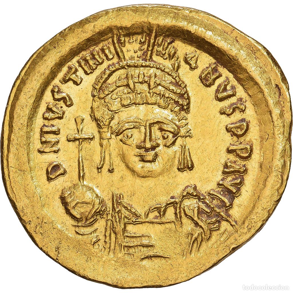 Monete Impero Bizantino: [#1547520] Byzantine Empire, Justinian I, Solidus, 542-565, Constantinople, Oro, MBC+