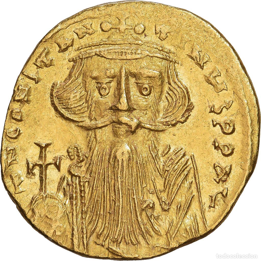 Moedas Imp&eacute;rio Romano: [#1547519] Byzantine Empire, Constans II, Solidus, 651-654, Constantinople, Oro, MBC+