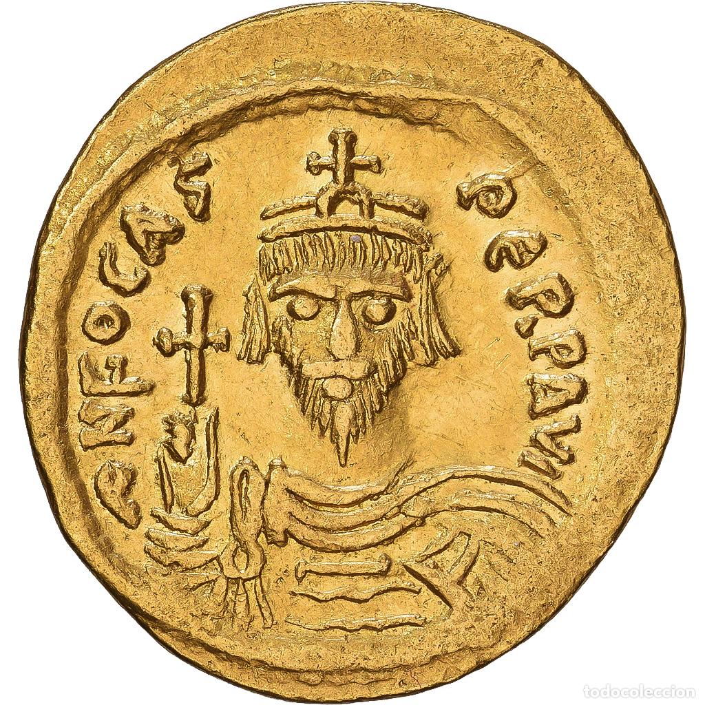 Monedas Imperio bizantino: [#1547523] Byzantine Empire, Phocas, Solidus, 607-609, Constantinople, Oro, BC+, Sear:620