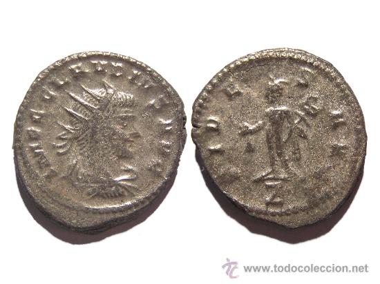 Monedas Imperio Romano: *** ESPECTACULAR ANTONINIANO DE CLAUDIO II EL GOTICO.SIN CIRCULAR , PLATEADO ORIGINAL. ***