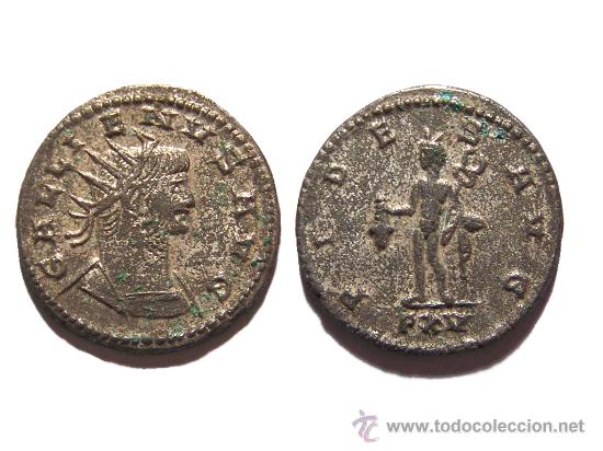 Monedas Imperio Romano: *** MUY BONITO ANTONINIANO DE GALIENO.NO CATALOGADO POR CAYON.SIN CIRCULAR ,PLATEADO ORIGINAL ***
