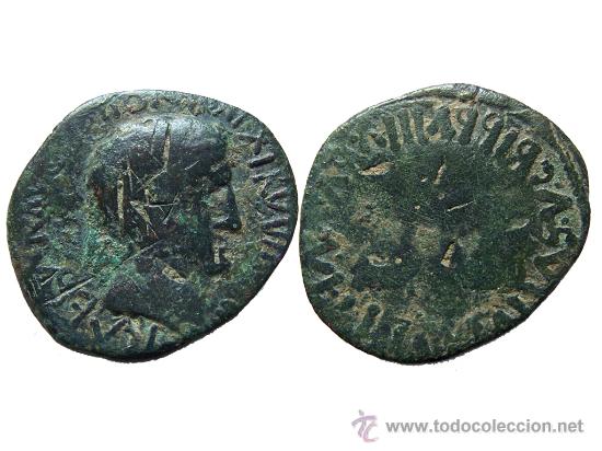 Moedas Imp&eacute;rio Romano: *** MUY RARO AS DE AUGUSTO 37-14 A.C. IMITACION BARBARA ***