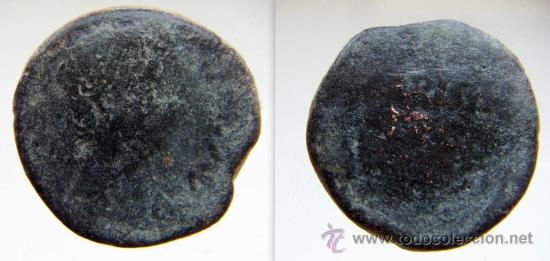 Monedas Imperio romano: Moneda As de Merida Emerita Augusta - Foto 1