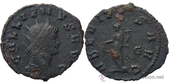 Monete Impero Romano: *** MUY BONITO Y ESCASO ANTONINIANO DE GALIENO 259DC. UBERTITAS AVG ***