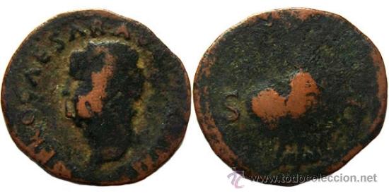 Monedas Imperio romano: *** BONITO AS DE NERON 54-68DC LUGDUNUM *** - Foto 1