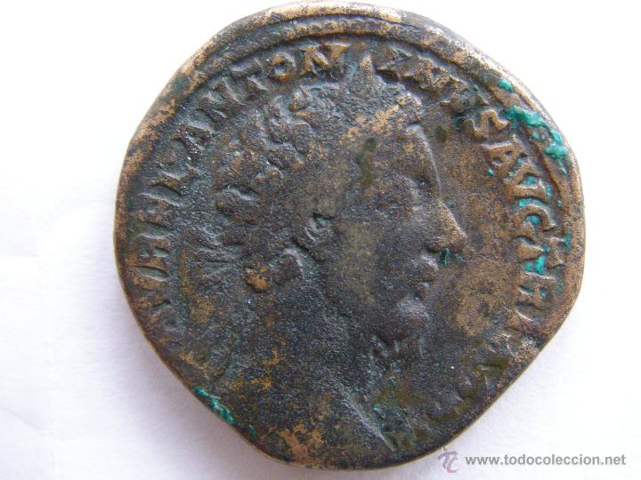 Monedas Imperio romano: MARCO AURELIO. BONITO SESTERCIO. - Foto 1
