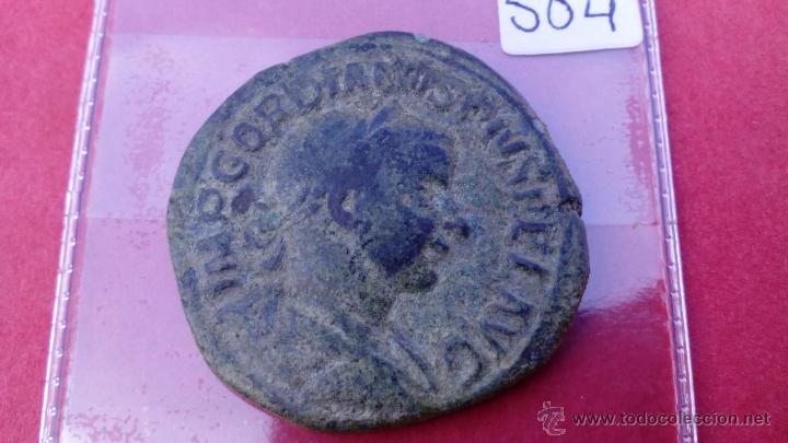 Monedas Imperio romano: BONITO SESTERCIO GORDIANO - Foto 1