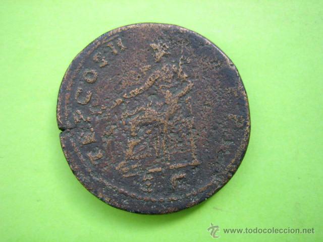 Monedas Imperio romano: SESTERCIO ROMANO DE Nerva Trajano - Foto 2