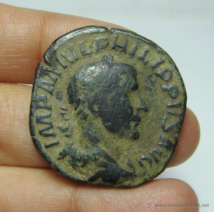 Monedas Imperio romano: Sestercio Philippus. VICTORIA AVG - Foto 1