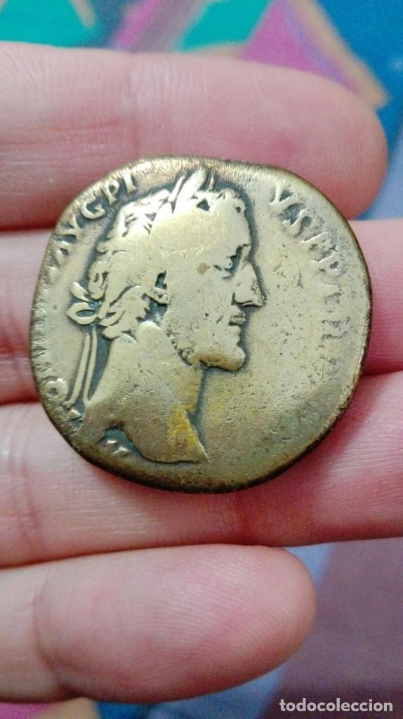 Monedas Imperio romano: TT- BARATO SESTERCIO DE ANTONIO PIO. - Foto 1
