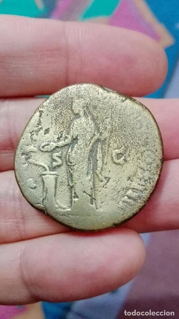 Monedas Imperio romano: TT- BARATO SESTERCIO DE ANTONIO PIO. - Foto 2
