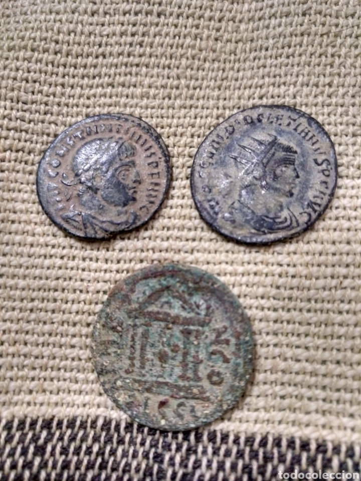 Monedas Imperio romano: Tres bronces diversos - Foto 1