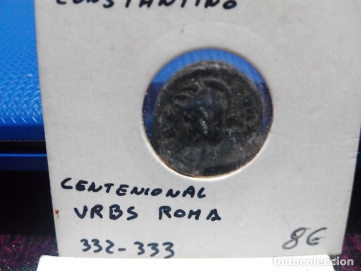 Monedas Imperio romano: Constantino centenional moneda romana - Foto 3