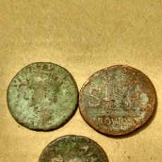 Monedas Imperio Romano: BARATO LOTE DE TRES PIEZAS DE AUGUSTO TIPO AS. Lote 149832164