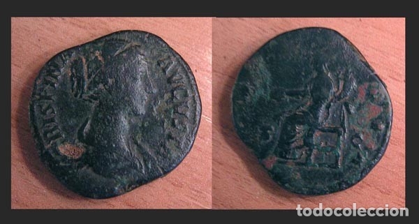 Monedas Imperio romano: Brutia Crispina \ Sestercio \ Escasa - Foto 1