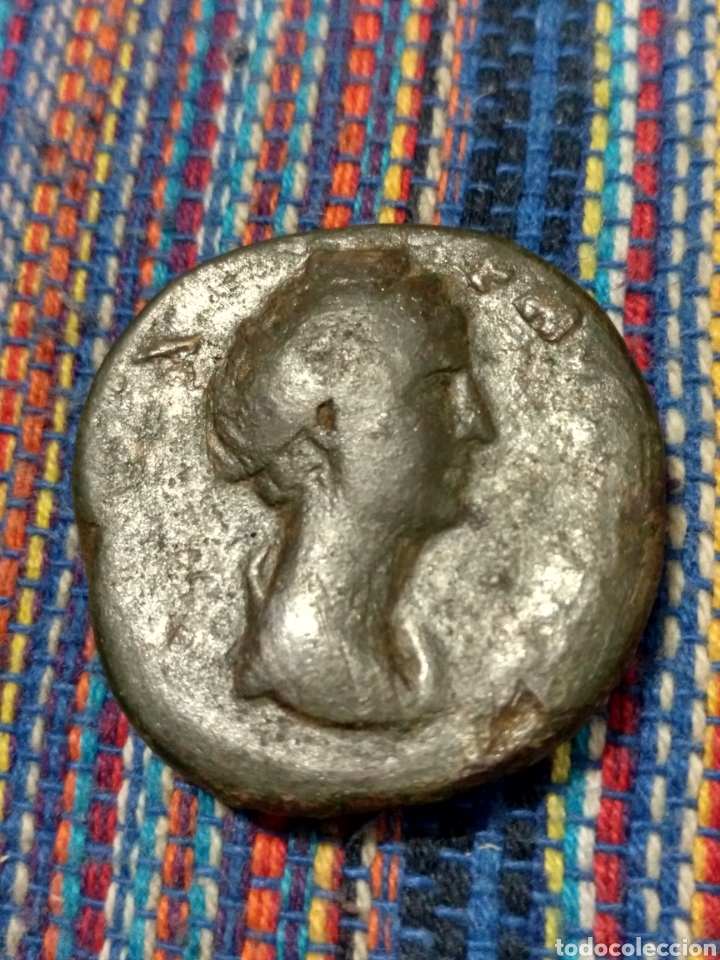 Monedas Imperio romano: BARATO SESTERCIO DE FAUSTINA MADRE. - Foto 1