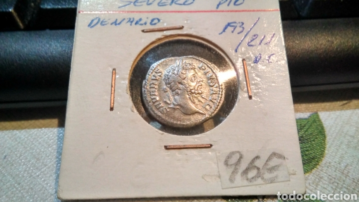 Monedas Imperio romano: Moneda romana , denario de plata , severo P&iacute;o , 193 _ 211 DC - Foto 2