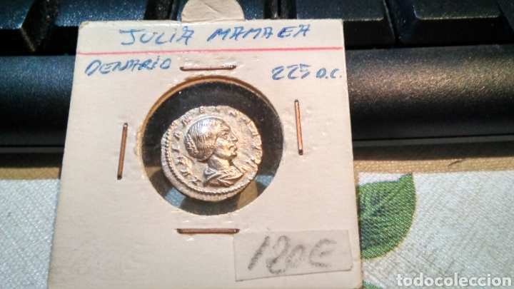 Monedas Imperio romano: Moneda romana , denario de plata , Julia mamaea , 225 DC - Foto 2