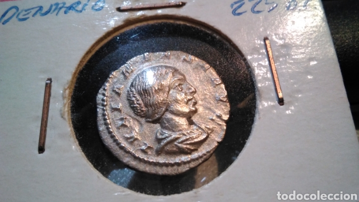 Monedas Imperio romano: Moneda romana , denario de plata , Julia mamaea , 225 DC - Foto 1