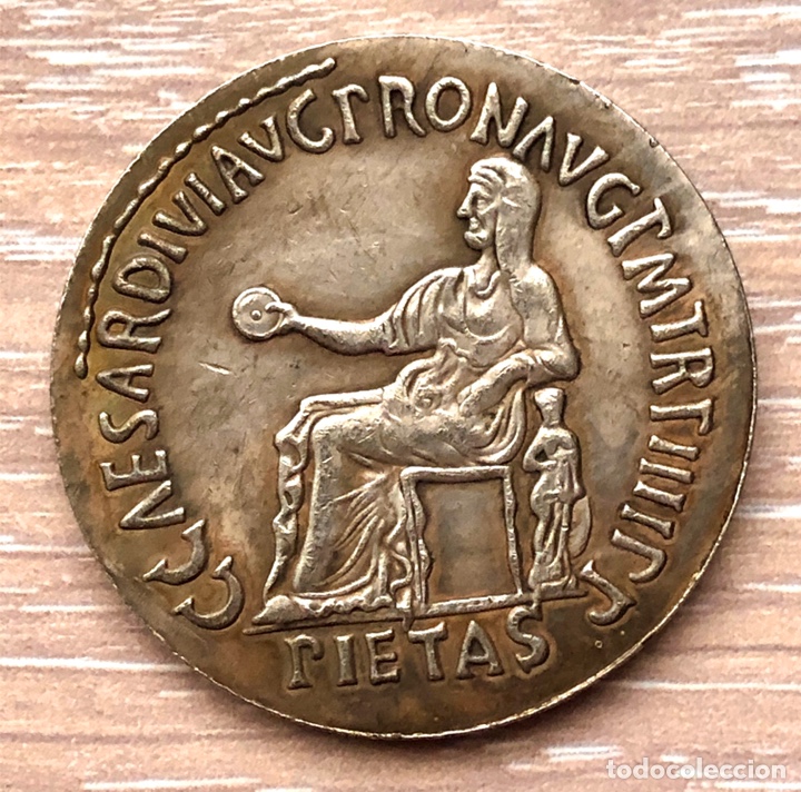 Monedas Imperio Romano: SESTERCIO DE CALÍGULA. ROMA 39-40 d.C. - Diámetro: 35,2 mm. RÉPLICA - Foto 2 - 191990010