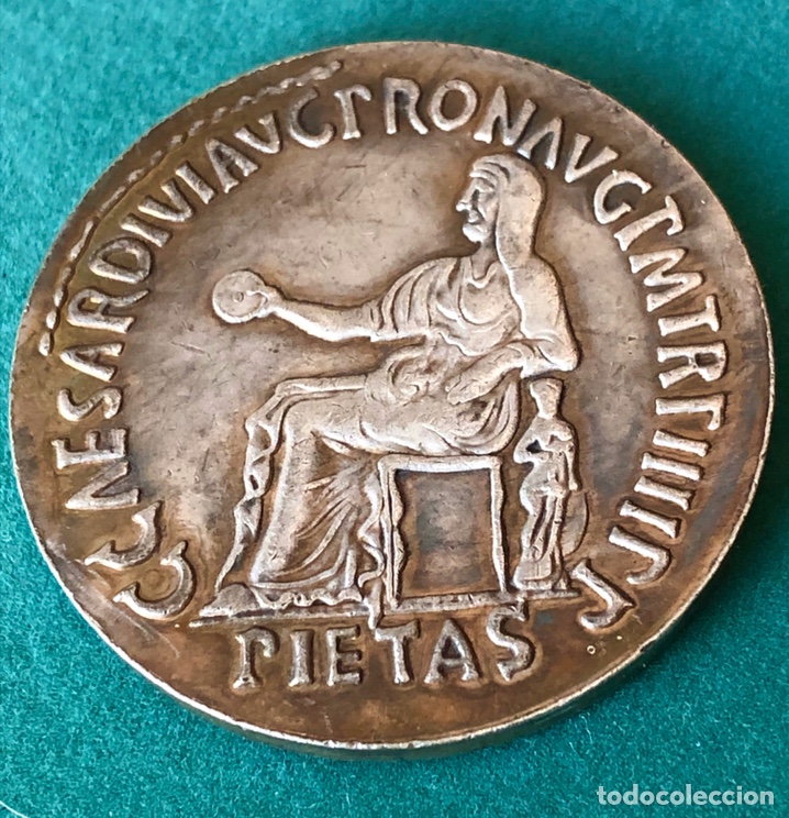 Monedas Imperio Romano: SESTERCIO DE CALÍGULA. ROMA 39-40 d.C. - Diámetro: 35,2 mm. RÉPLICA - Foto 4 - 191990010