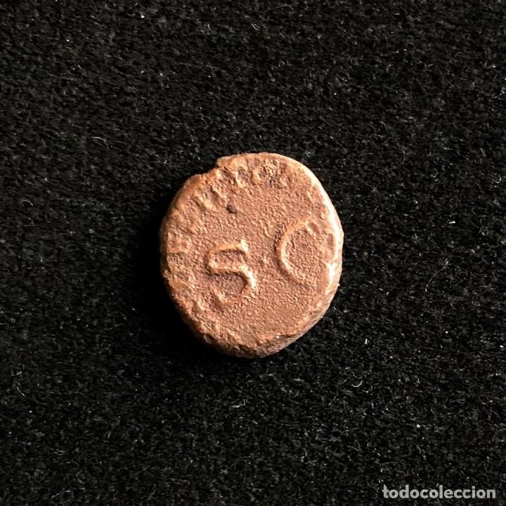 Monedas Imperio romano: MONEDA CUADRANTE DE CLAUDIO I. IMPERIO ROMANO. - Foto 1