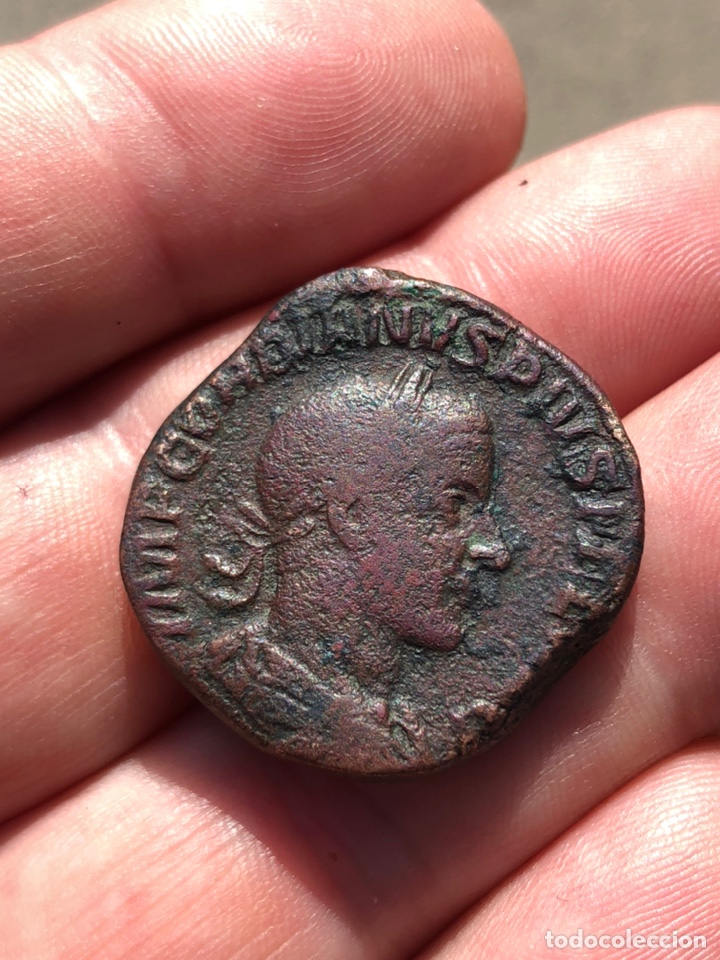 Monedas Imperio romano: Moneda Romana Gordiano lll - Foto 2