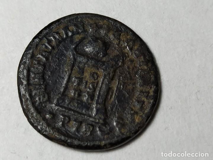 Monete Impero Romano: Follis Constantino I Magno acu&ntilde;ada el 321 d.C.