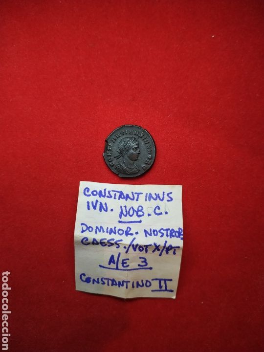 Monedas Imperio romano: AE3 Constantino II, poco com&uacute;n - Foto 1