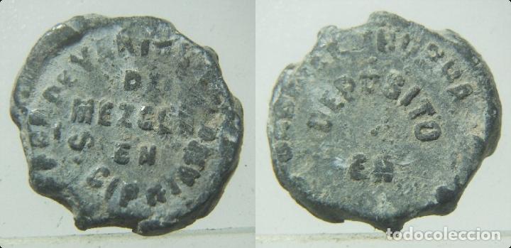 Monedas Imperio romano: RARO PRECINTO DE PLOMO S.CIPRIANO - Foto 1