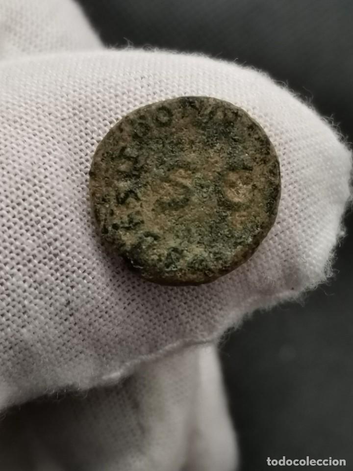 Monedas Imperio romano: Claudio I, Cuadrante 42 d.c. Roma. - Foto 2