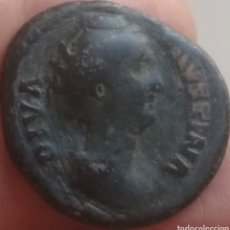 Monedas Imperio Romano: MONEDA ROMANA AS DIVA FAUSTINA MADRE. CERTIFICADO AUTENTICIDAD. VALORADA EN 400€.. Lote 260488185
