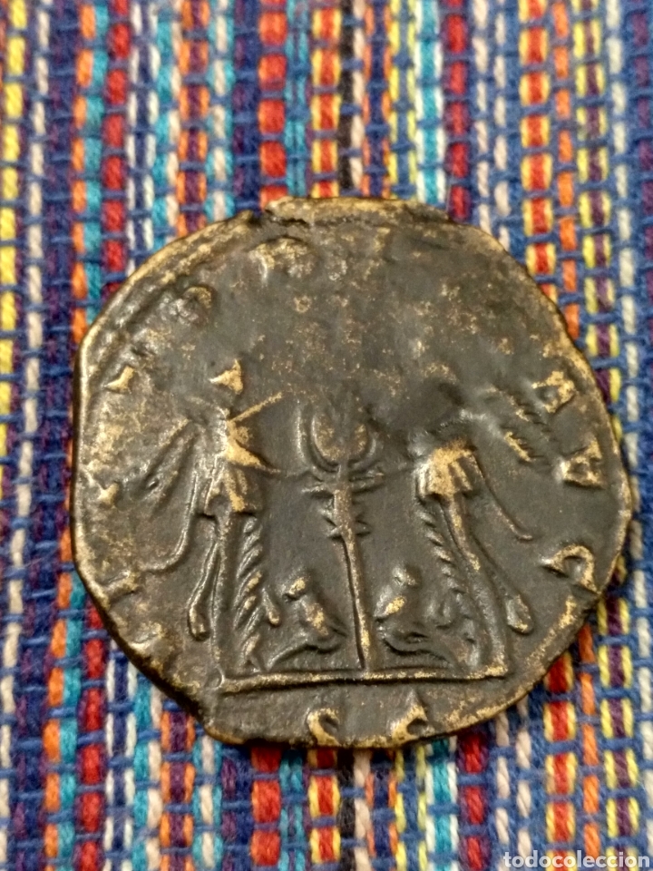 Monedas Imperio romano: RARO DOBLE SESTERCIO DE P&Oacute;STUMO (259-268 D.C.) - Foto 2