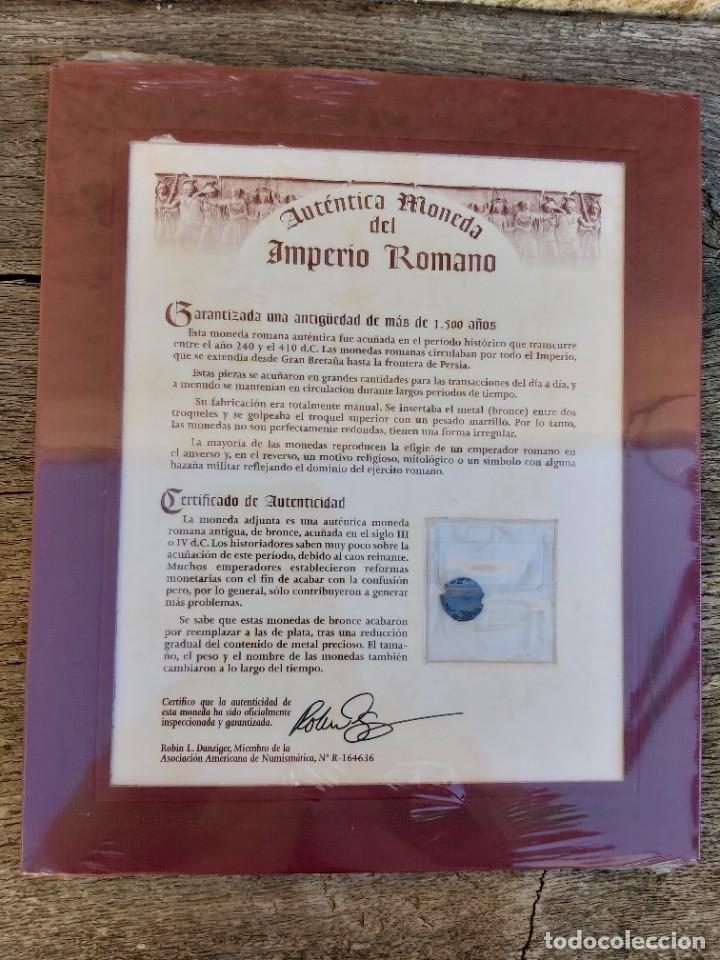 Monedas Imperio romano: AUTENTICA MONEDA DEL IMPERIO ROMANO. CON SU BLISTER. - Foto 1