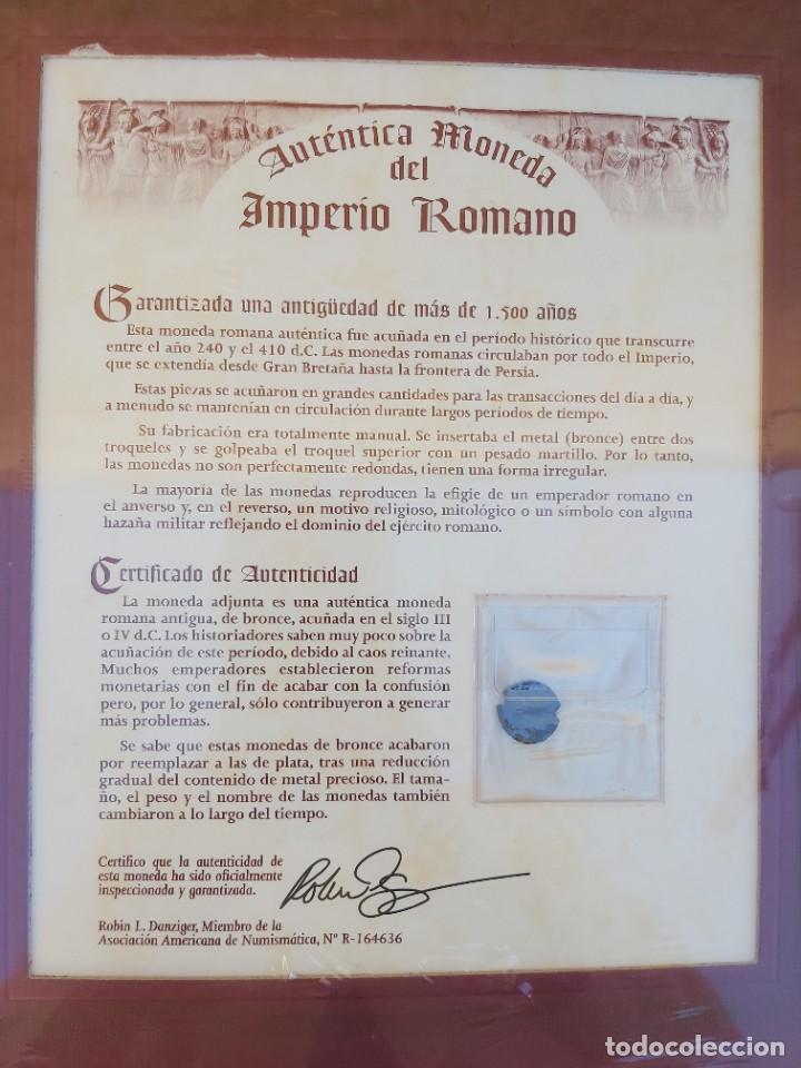 Monedas Imperio romano: AUTENTICA MONEDA DEL IMPERIO ROMANO. CON SU BLISTER. - Foto 2