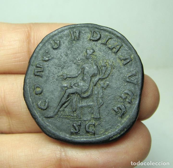 Monedas Imperio Romano: Rarísimo Sestercio de BALBINUS. CONCORDIA AVGG SC - Foto 2 - 301380128