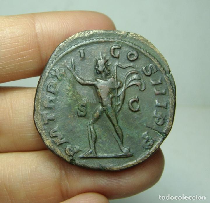 Monedas Imperio romano: Sestercio de Alejandro Severo (232 d.C) PMTRPXICOSIIIPPSC - Foto 2