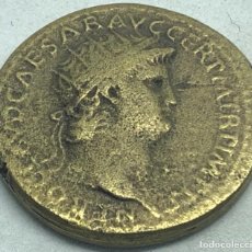 Monedas Imperio Romano: RÉPLICA MONEDA 54 - 68 D.C. DUPONDIO. EMPERADOR NERÓN. ROMA, IMPERIO ROMANO. RARA. DIOSA VICTORIA.. Lote 376193704
