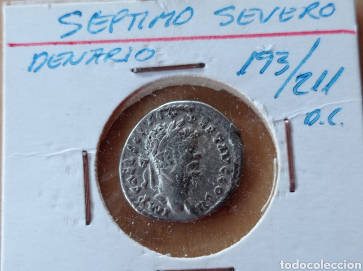 Monedas Imperio romano: Denario romano de plata , s&eacute;ptimo severo 193-211 D,C, - Foto 1