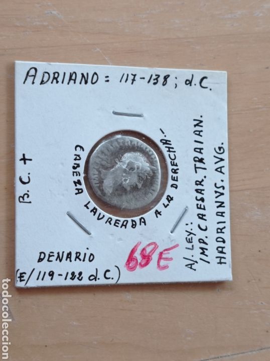 Monedas Imperio romano: Denario de plata adriano 117-138 D.C. - Foto 2