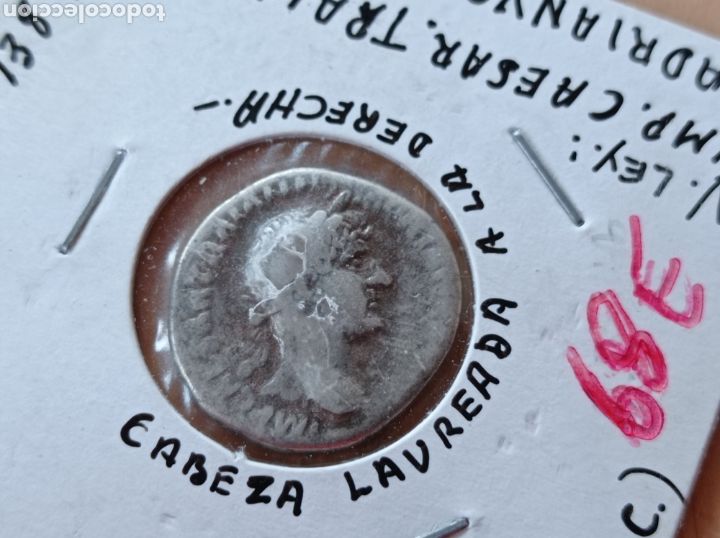 Monedas Imperio romano: Denario de plata adriano 117-138 D.C. - Foto 1