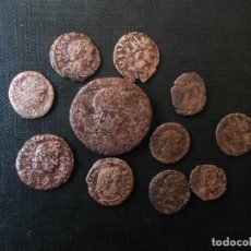 Monnaies Empire Romain: CONJUNTO DE 11 MONEDAS ROMANAS BAJO IMPERIO I AS VER FOTOS. Lote 313141373